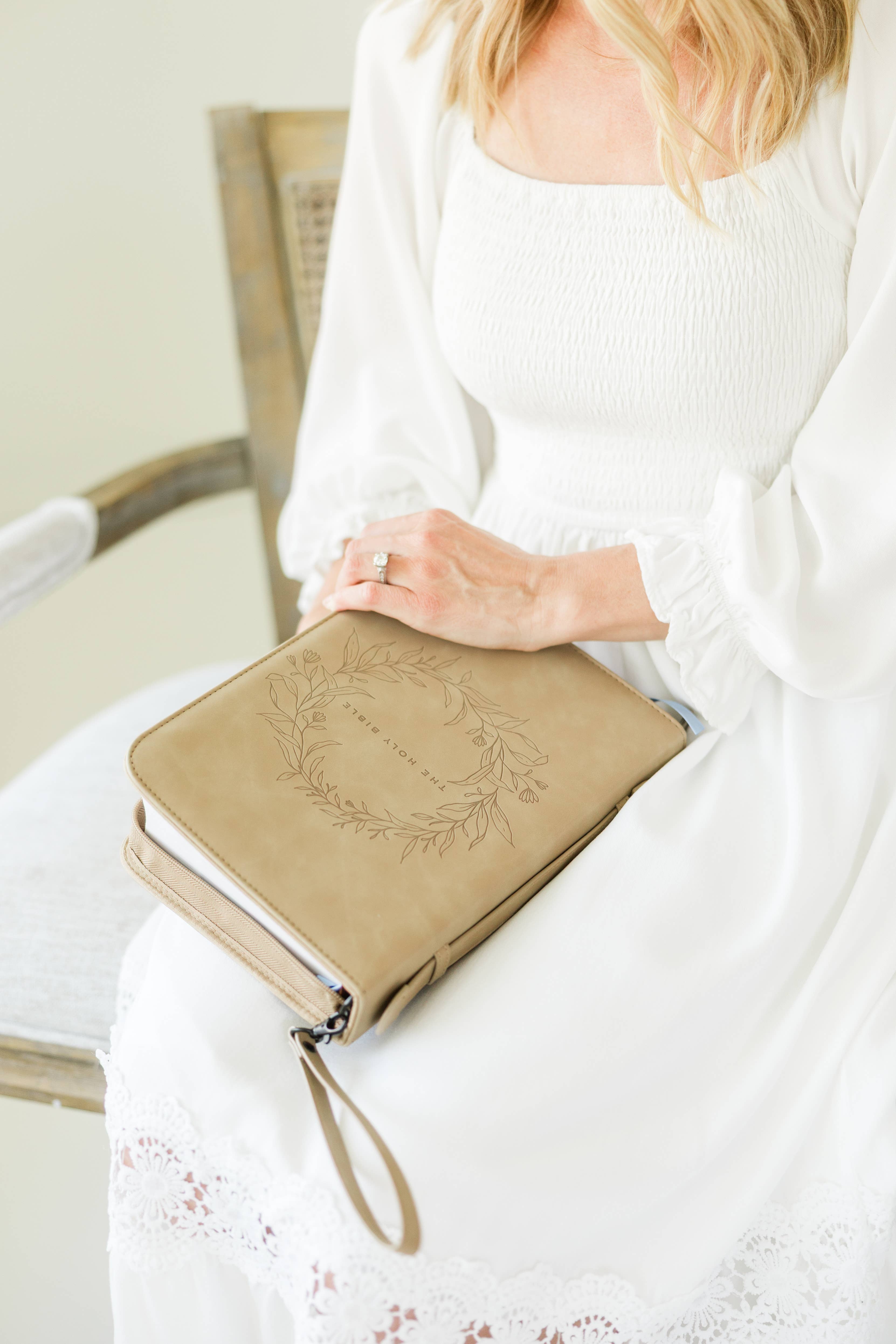 Ever, AJ - Wholesale Bible Cover - Bible Cover, Vegan Leather, Wreath Bible Case, Holy Bible6