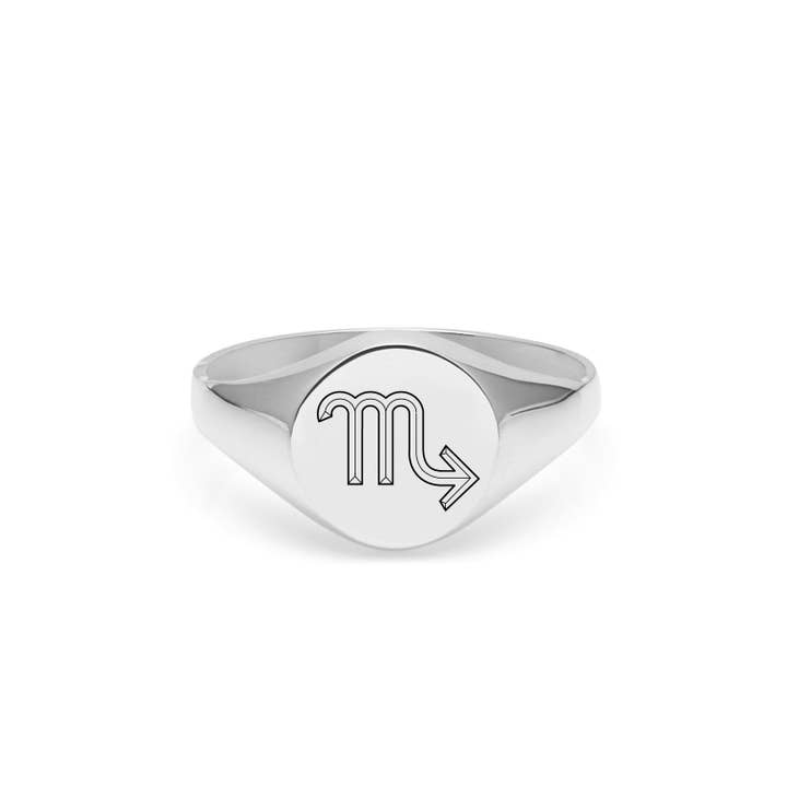 Scorpio Signet Ring - Silver for wholesale by Myia Bonner