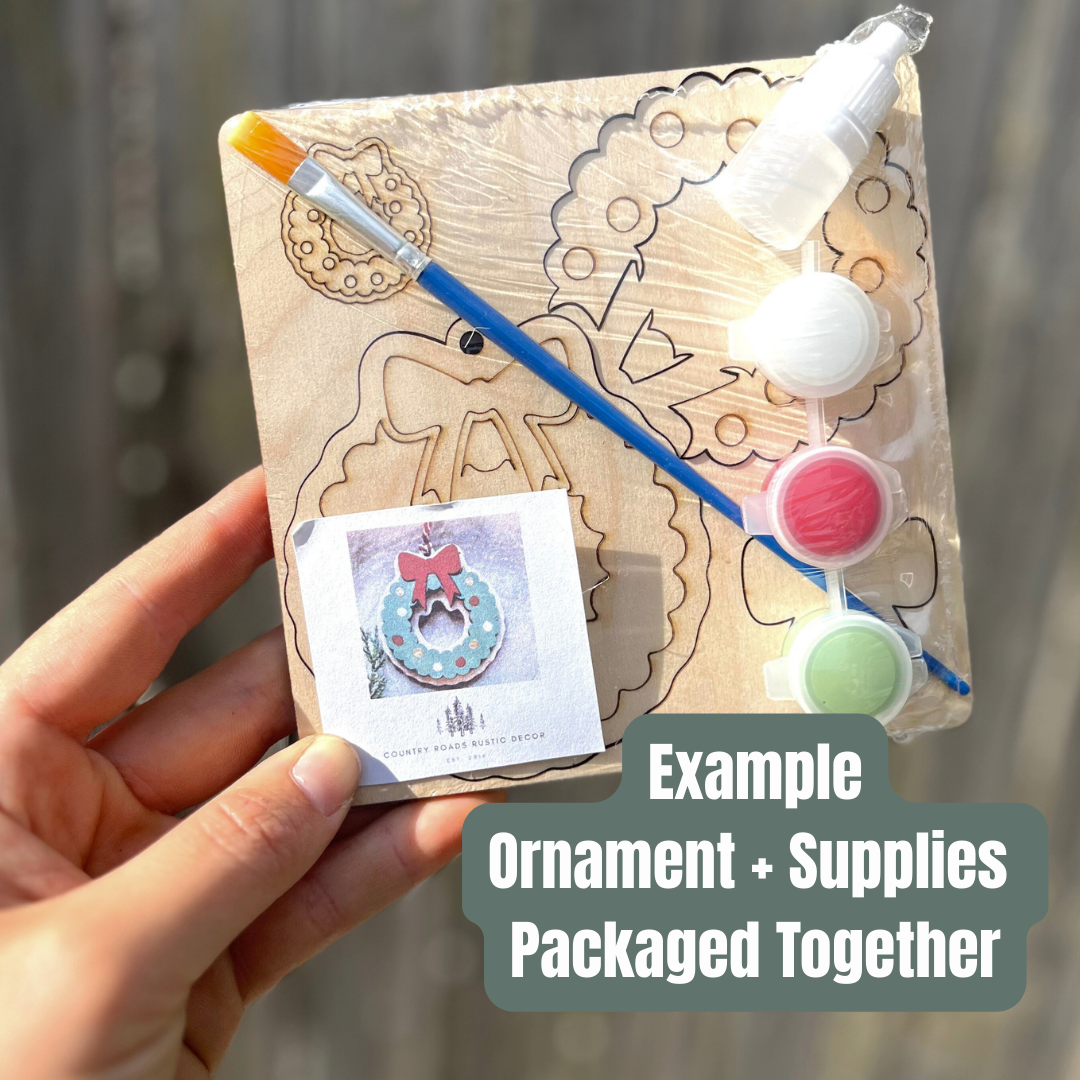 Country Roads Rustic Decor – Großhandel Bastelset – Santa DIY Ornament Kreativset2