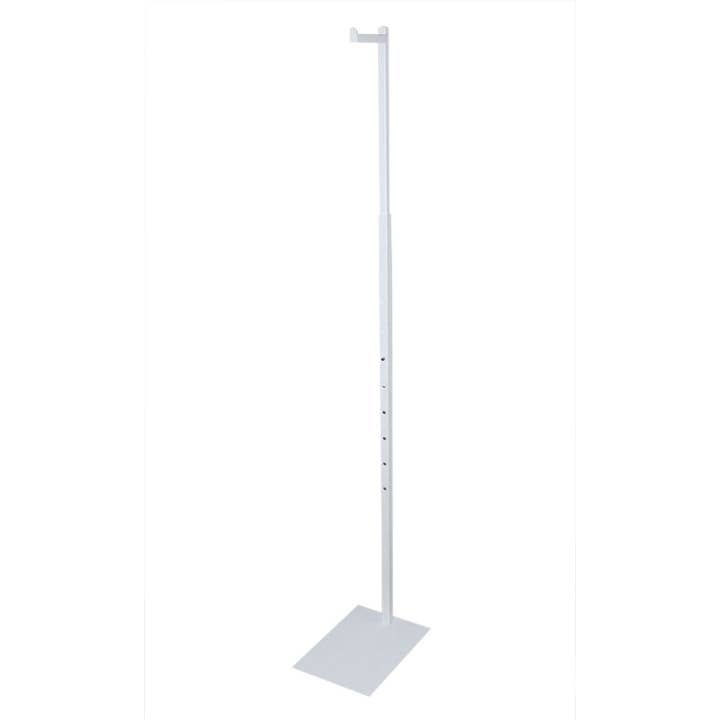 Store Supply Warehouse - Wholesale Retailer Display - Kids & Baby - White Adjustable Single Costumer 48"-72"H