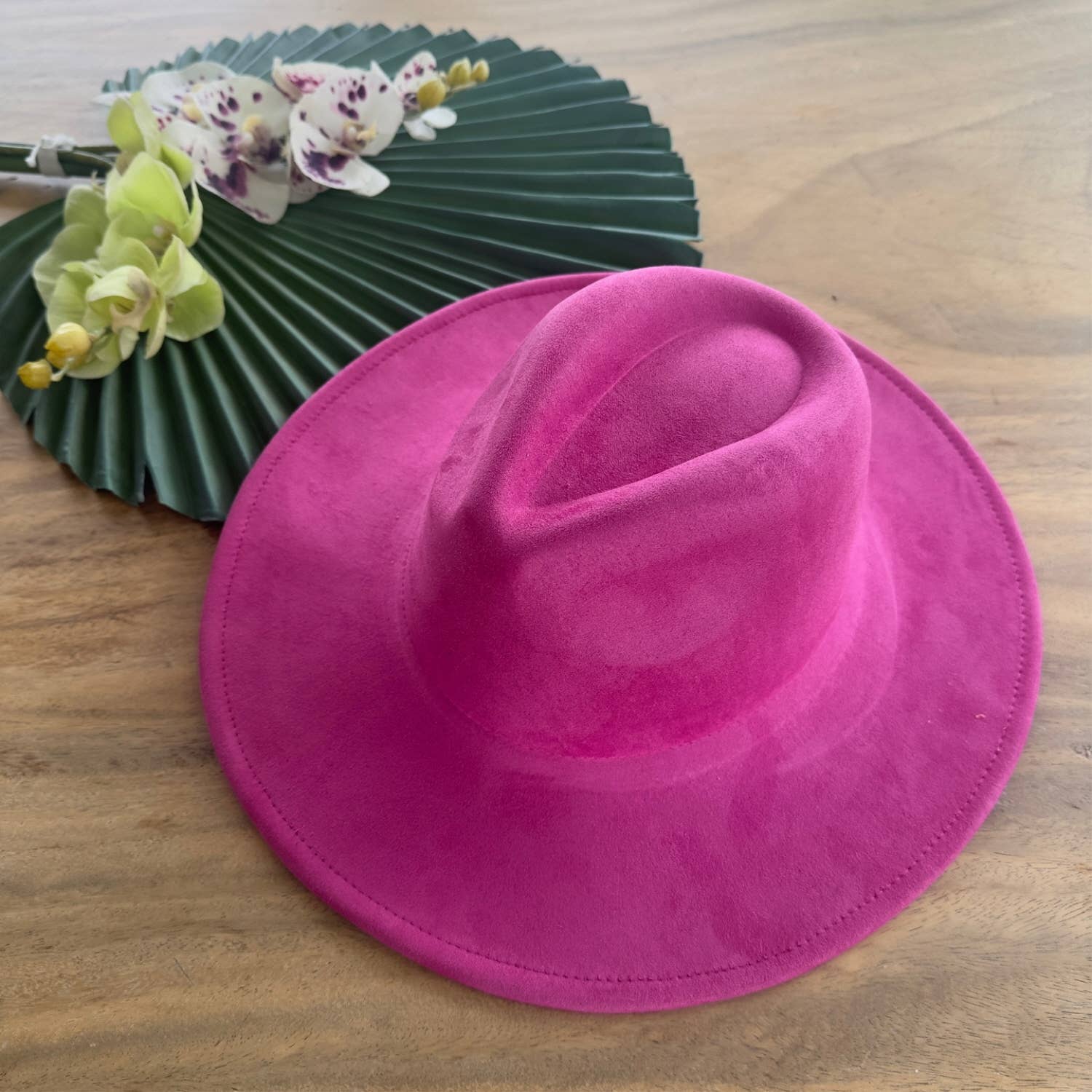 Queens INC - Vente Chapeau en feutre - femme - Chapeau haut de gamme en daim à large bord, classique et tendance46