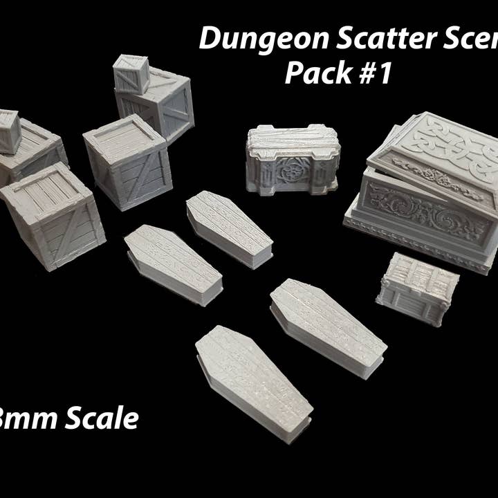 Ensemble de départ de terrain dispersé de donjon #1 | Fat Dragon Games | Terrain de table | Donjons et Dragons Peint Tabletop Pathfinder Scatter pour la vente par The Beaver and Broadsword