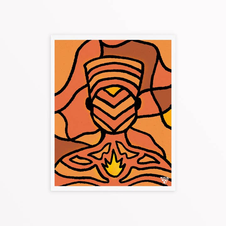 Name Yourself - Fire Art Print for wholesale by G. Qulture