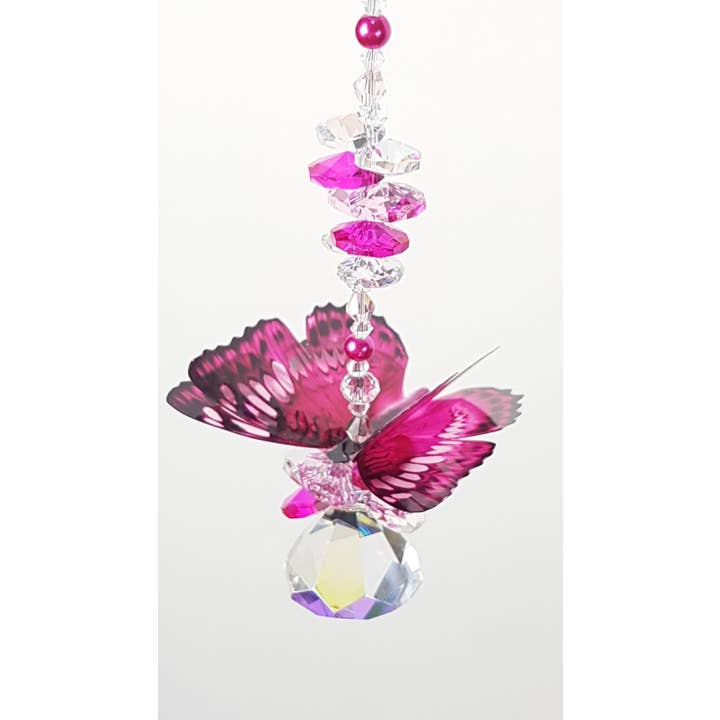 Gifts N Crystals - Wholesale Suncatcher - Butterfly Suncatcher gifts, medium size diamond crystals 14