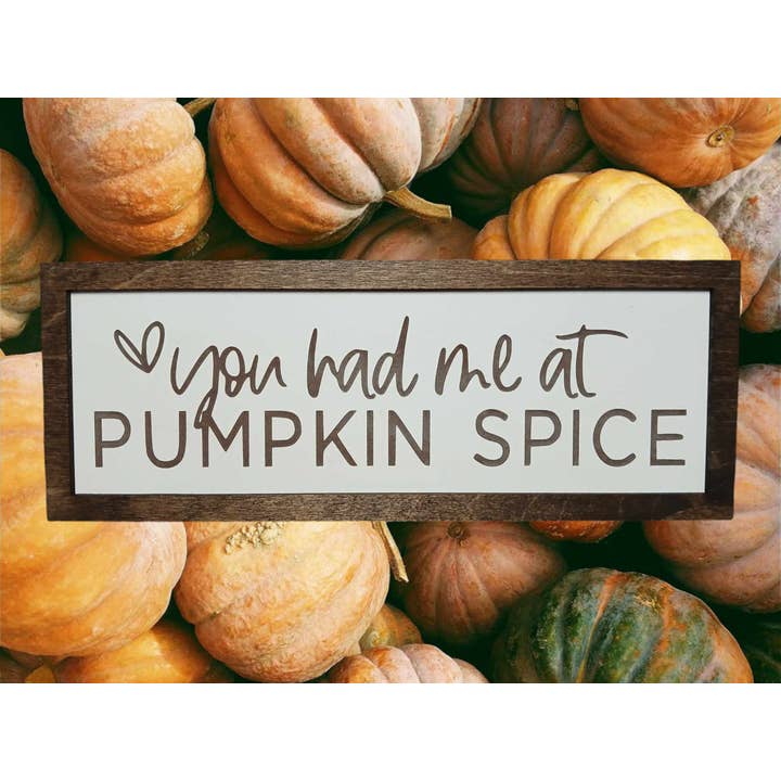 Kürbisgewürz, Kürbis, Herbst, Herbstschild, Herbst, Humor, neu für den Großhandel von Crates Etc