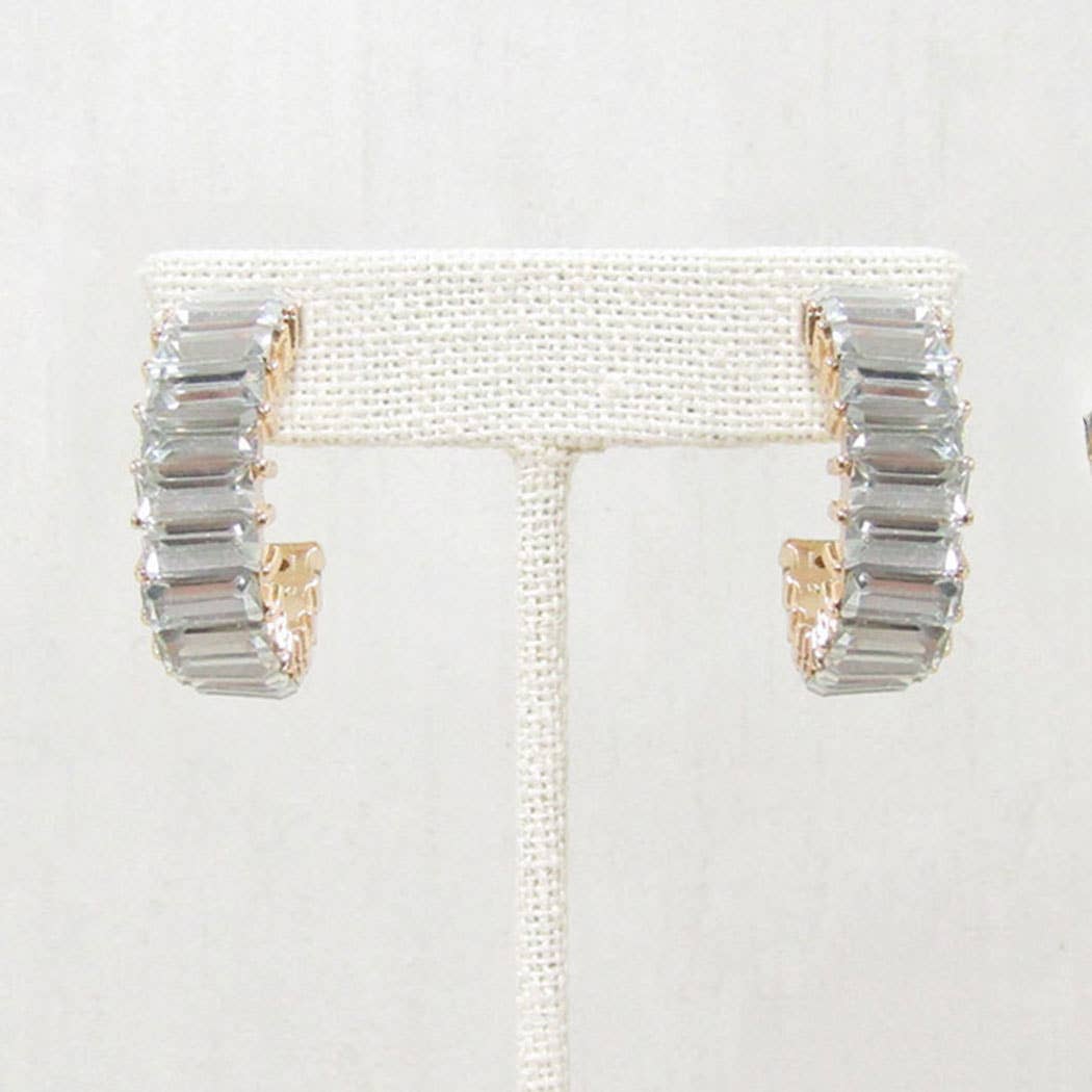 Fashion City - Venta al por mayor Pendientes de aro - Pendientes de aro con circonita cúbica de colores 0