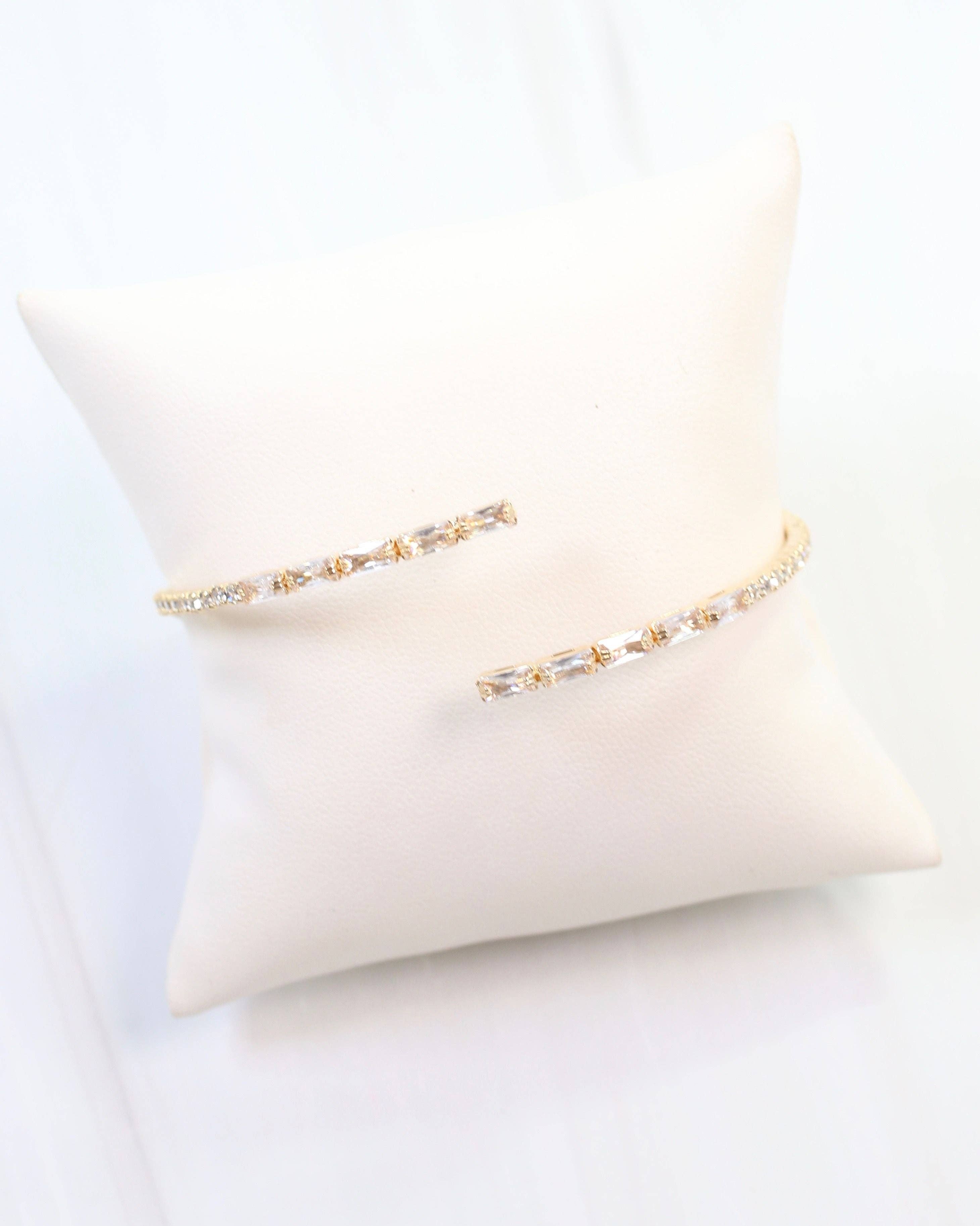 Caroline Hill - Wholesale Cuff Bracelet - Paradise CZ Cuff Bracelet Gold0