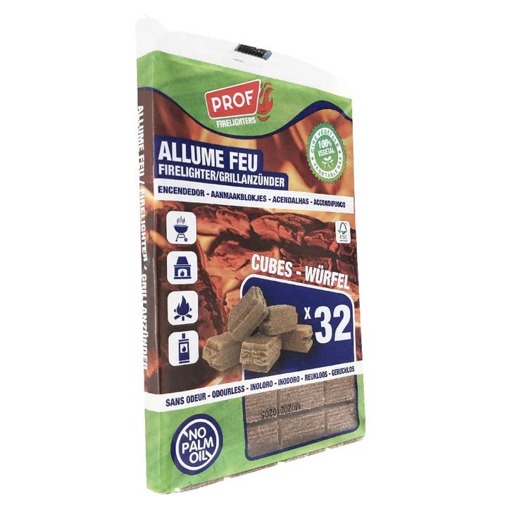 PROF – wholesale Lighter – PROF 32 compressed natural firelighter1