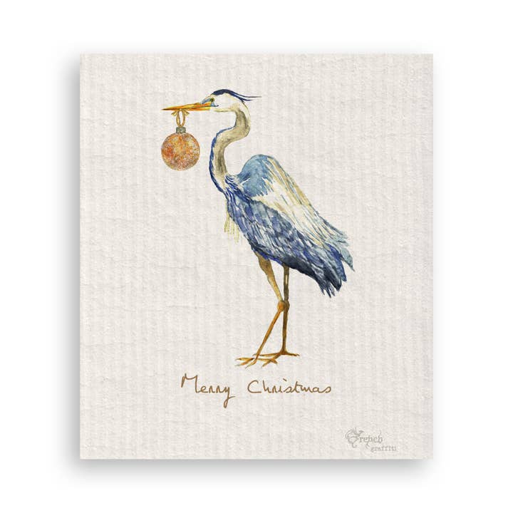 French Graffiti - Vendita all'ingrosso Strofinacci - Natale con Airone Azzurro16