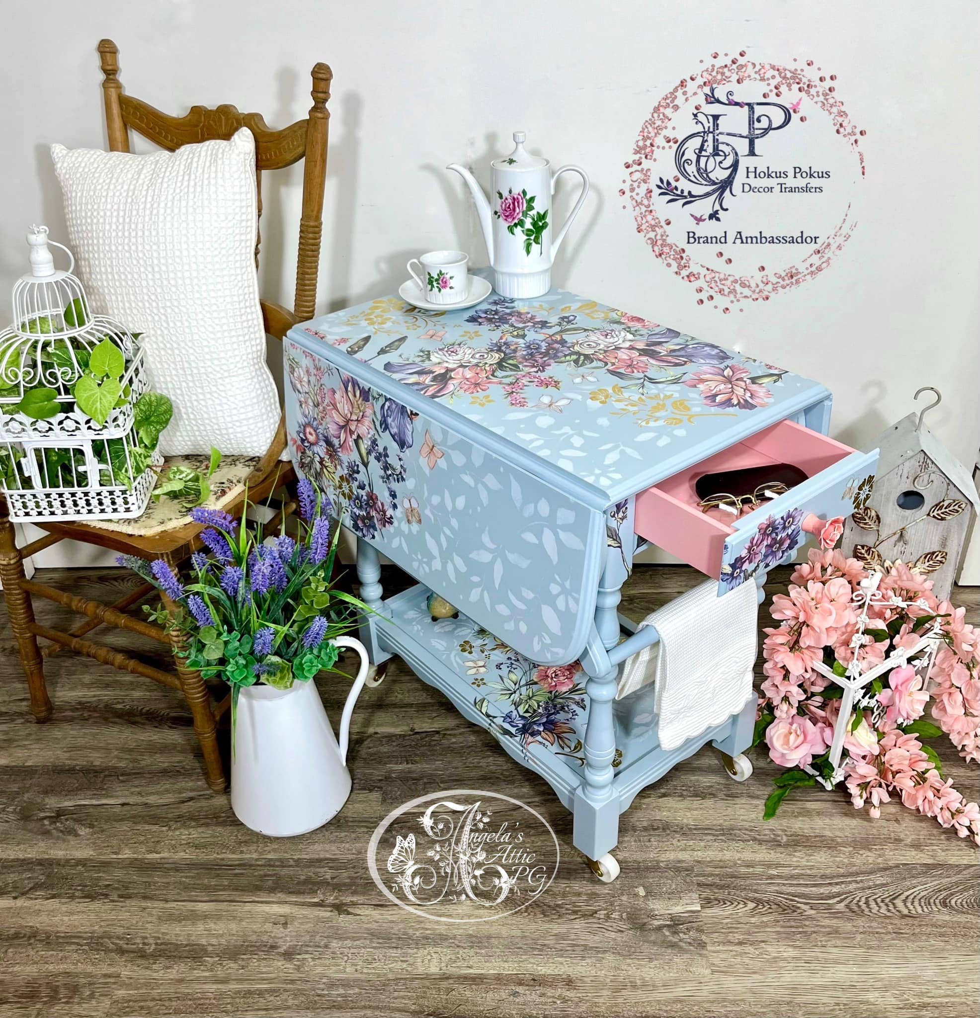 Hokus Pokus - Wholesale Wall Decal/Stickers - Vintage Blooms Decor Transfer - Large 6 Sheets2