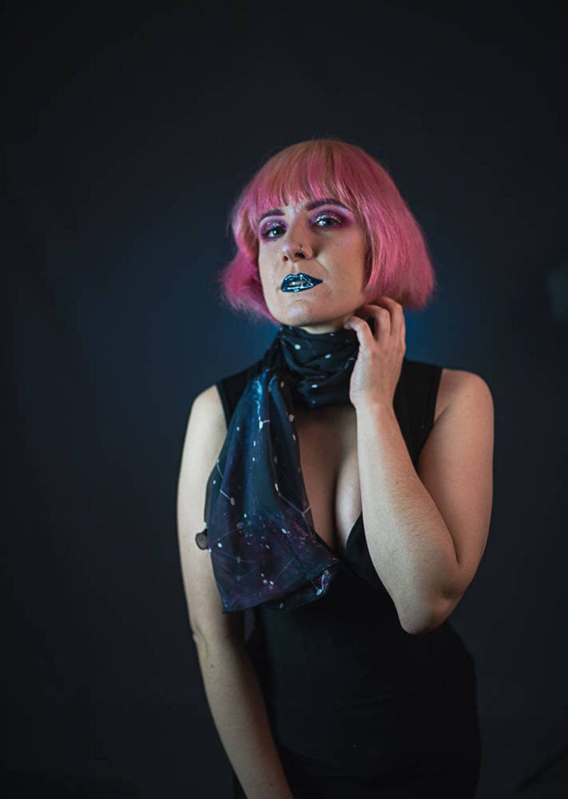 Costurero Real - Wholesale Scarf - Women's - Scarf Constellations dark bohemian Celestial foulard gift3