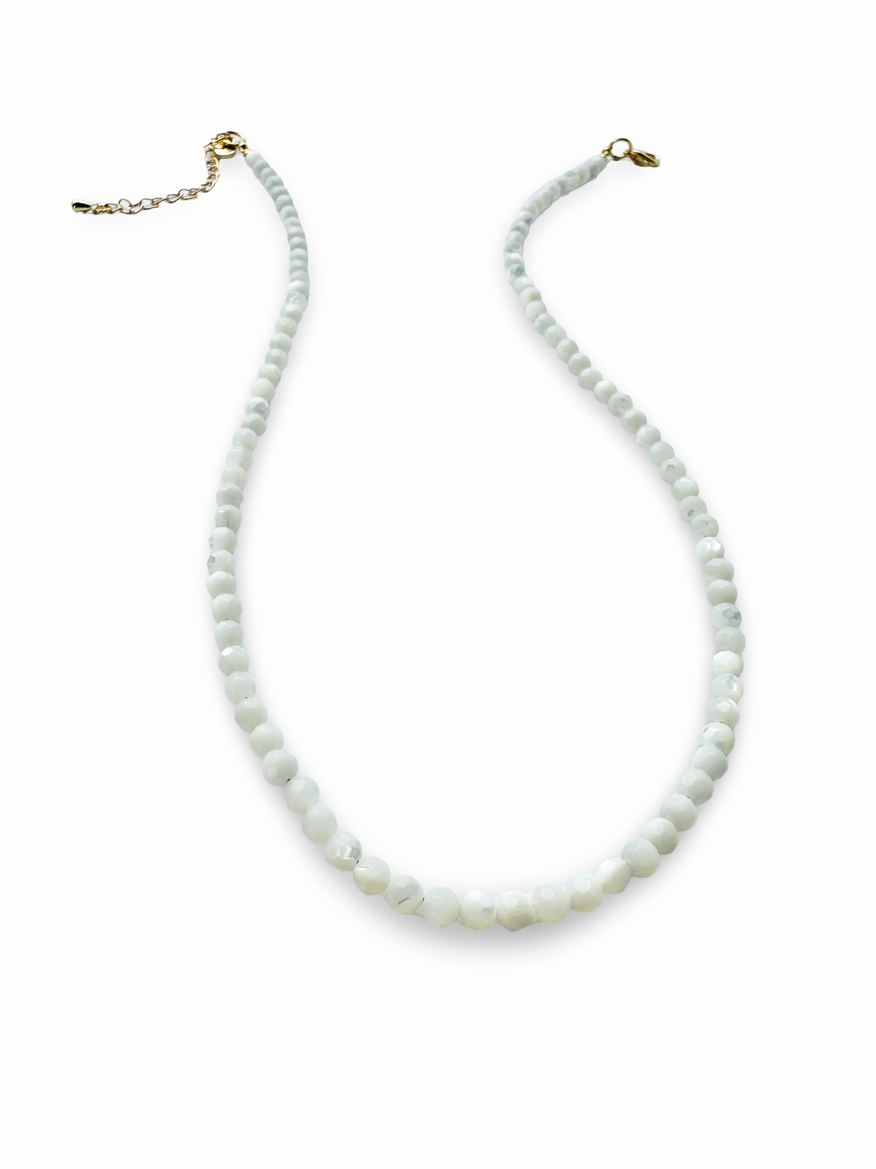 ETHICGOODS – wholesale Pärlband/Pärlhalsband – Fasetterat stenhalsband8