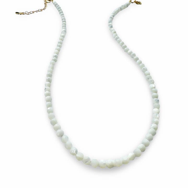 ETHICGOODS – wholesale Pärlband/Pärlhalsband – Fasetterat stenhalsband8