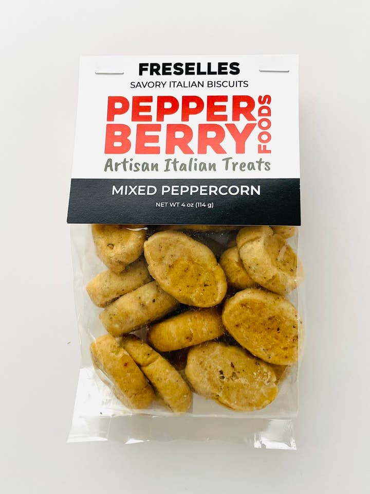 Blandede Peberkorn Freselles for engroshandel hos Pepperberry Foods LLC