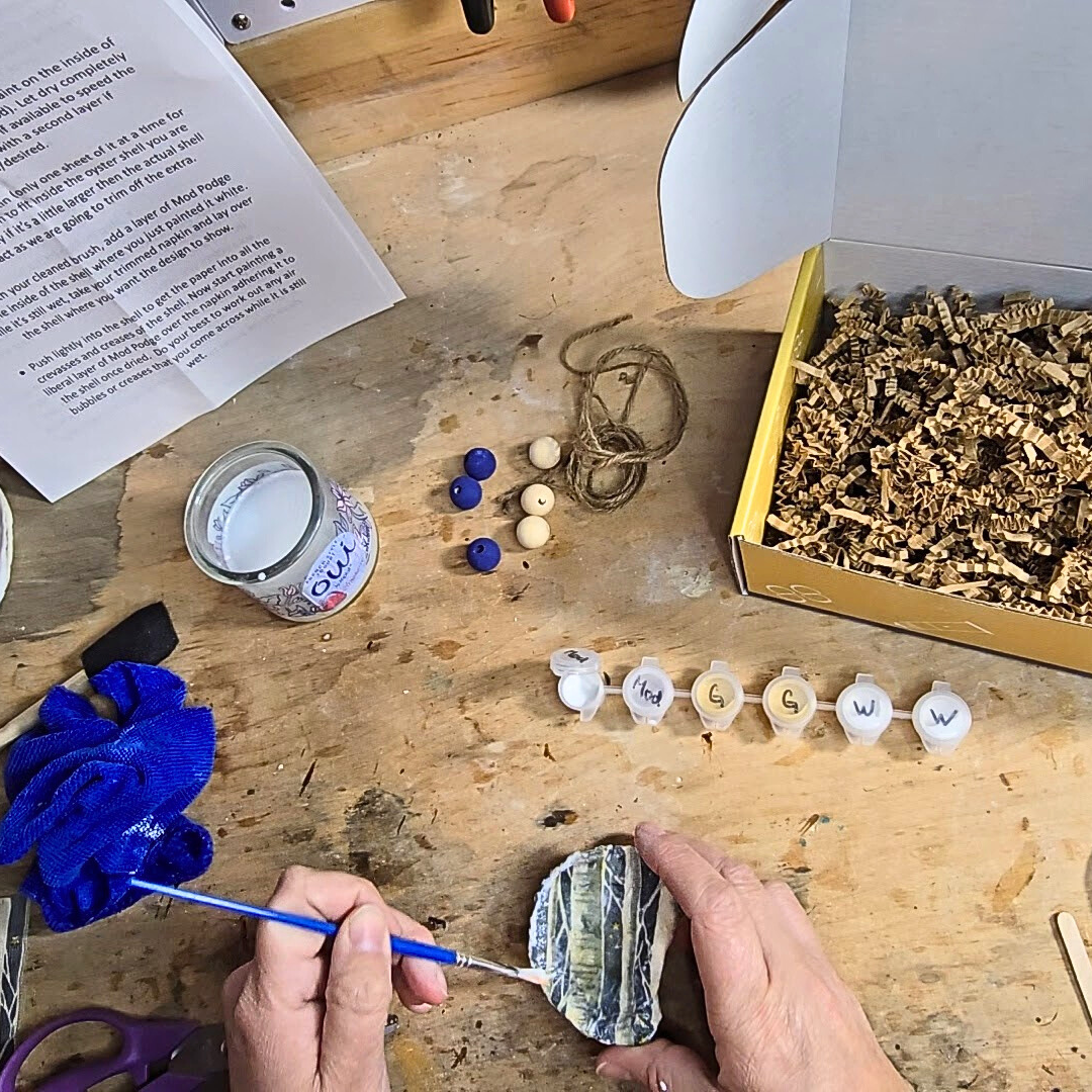 Gem Lounge Jewelry – Großhandel Bastelset – DIY-Bastelset, Decoupage-Austernschalen-DIY-Set5