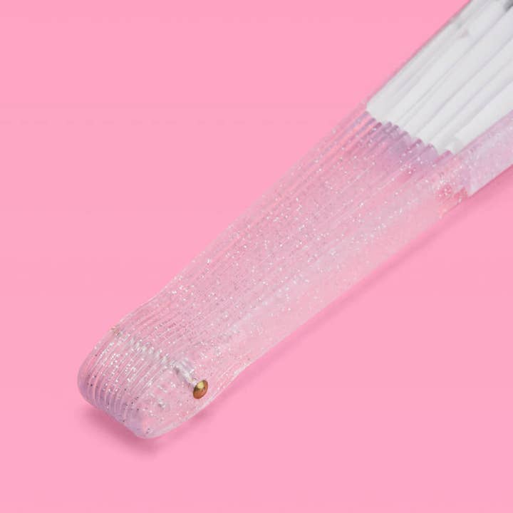 xo, Fetti - Wholesale Handheld Folding Fan - Bride to Be Iridescent Folding Fan | Bachelorette Bridal 6