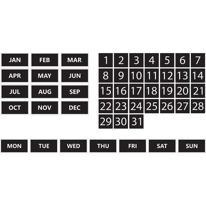 Whiteboard Calendar Magnet Bundle for wholesale by DCM Solutions