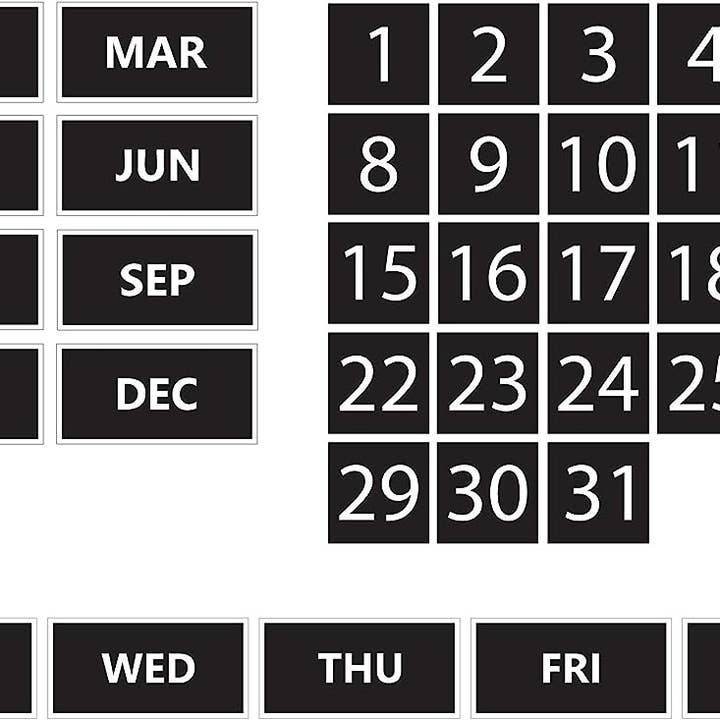 Whiteboard Calendar Magnet Bundle for wholesale by DCM Solutions