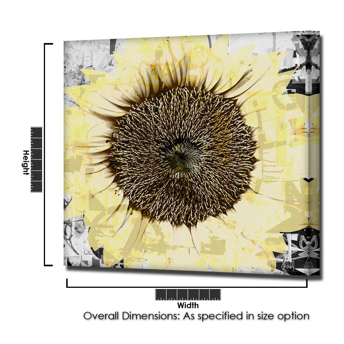 Ready2hangart, Inc. - Wholesale Schilderen/Tekenen - Geschilderde bloemblaadjes CIV' Canvas Art0