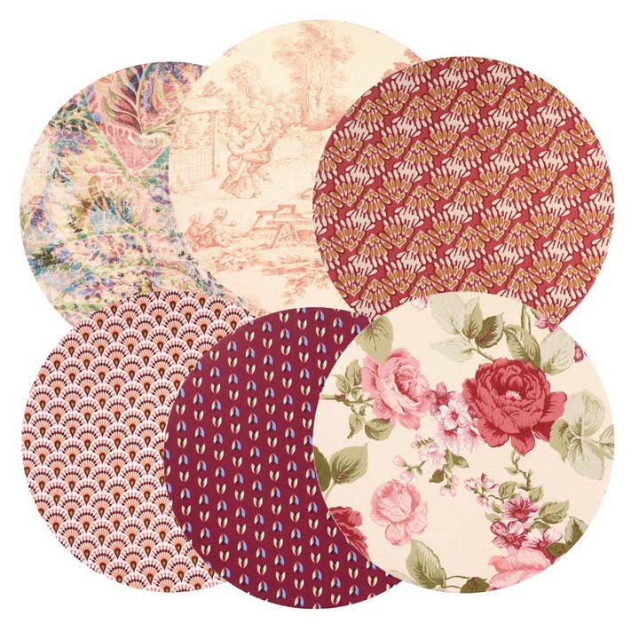 6 manteles individuales de algodón para venta al por mayor de Maria Vittoria Atelier