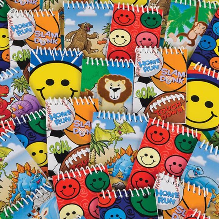 SPIRAL NOTEBOOK ASSORTMENT 3.5" (72PCS/BAG) LLB Stationary for wholesale by La Luna Bella - Toys