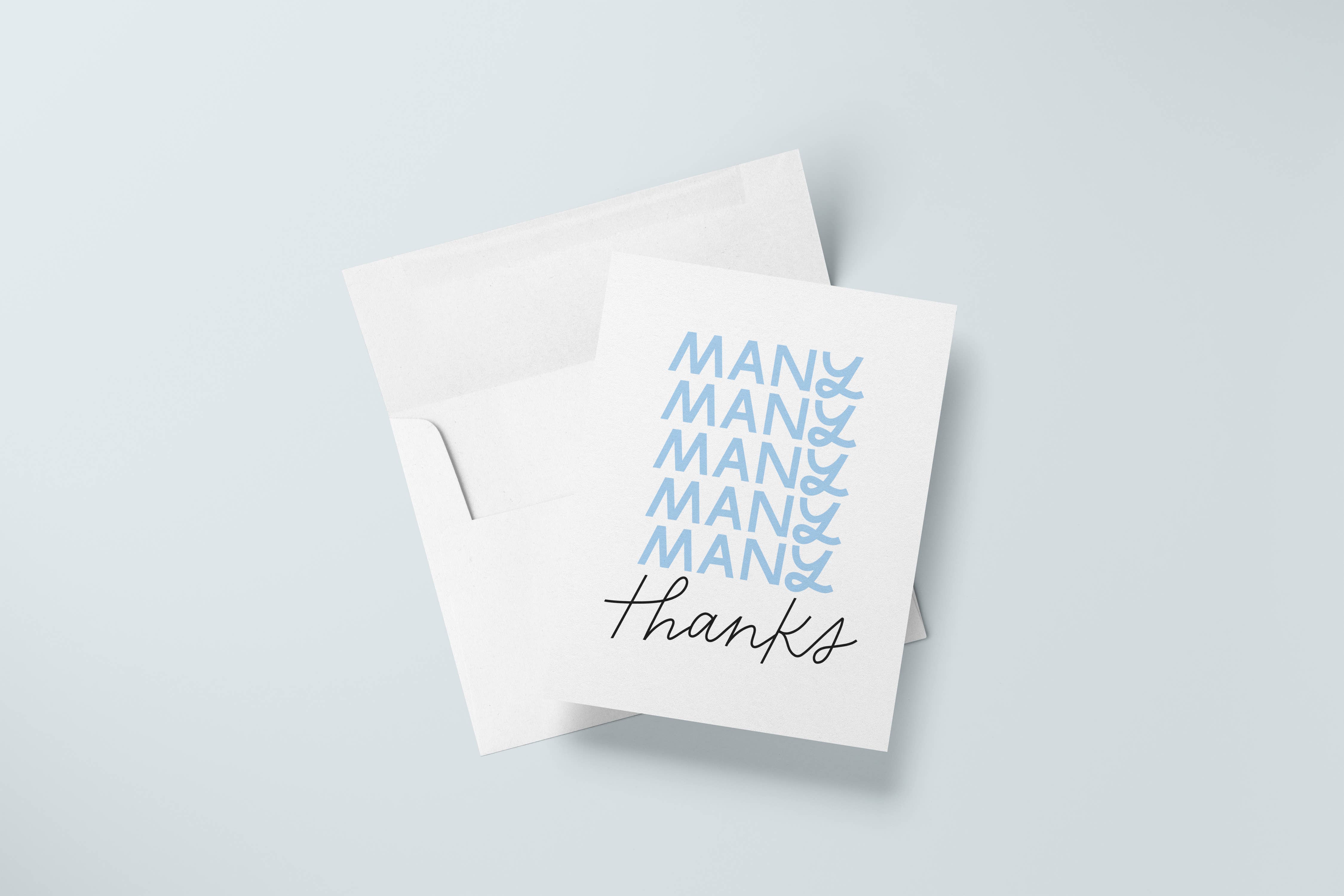 Just Follow Your Art - Wholesale Thank You Card - Many Thanks Card | Simple Greeting Cards, Appreciation1