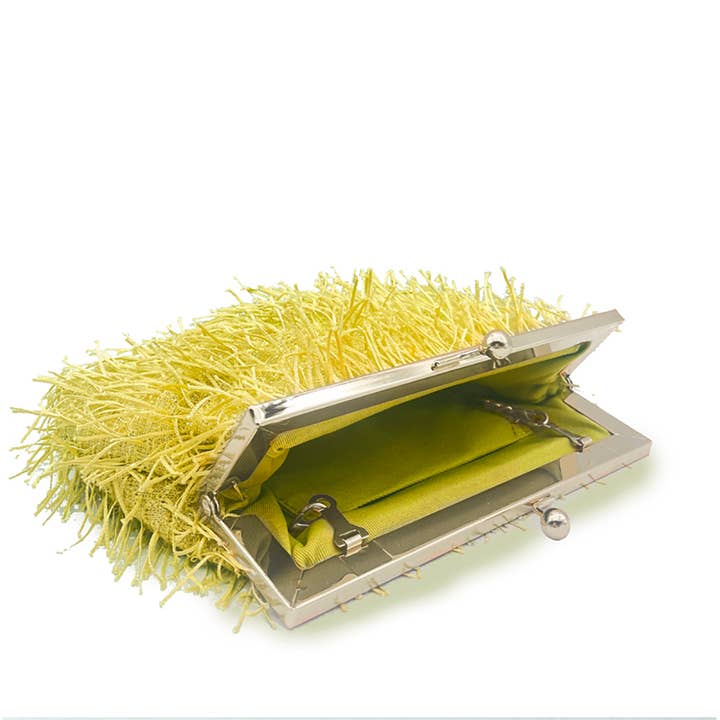 Belle Trading Ltd – Bolsa - Mulher por atacado – Clutch Louise com Fecho de Pressão e Brilho8