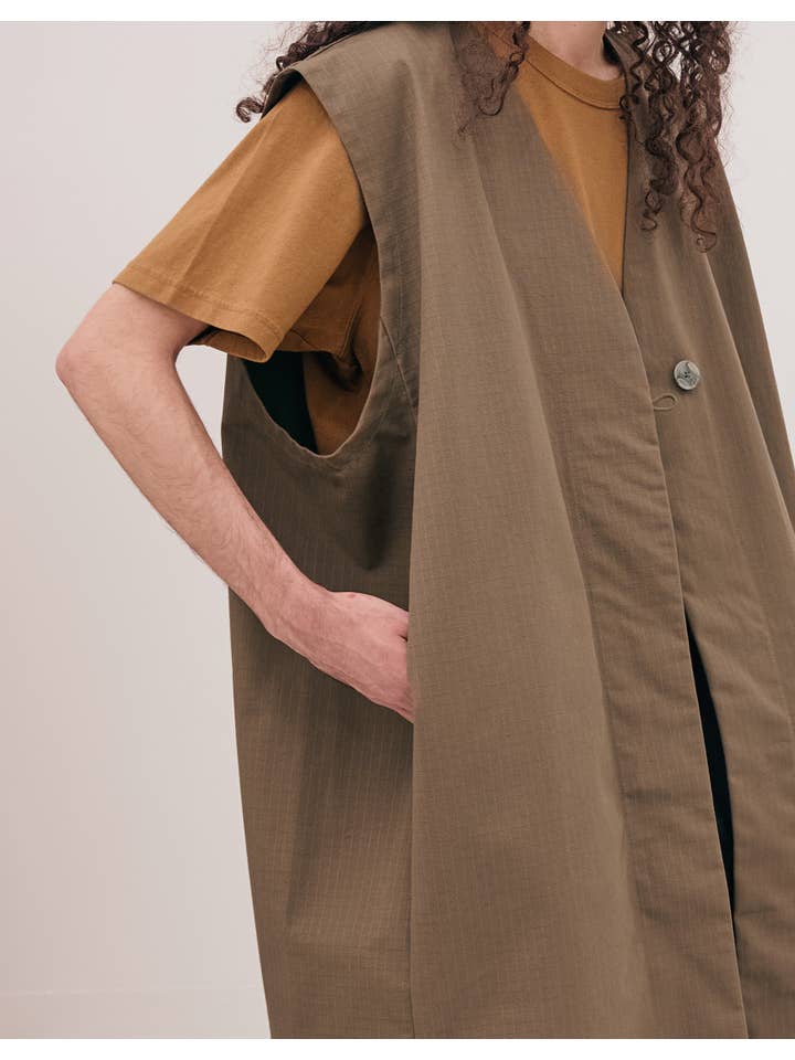 Cèucle - Wholesale Outerwear Vest - Women's - LONG VEST CHAPTER 1 _ OLIVE6