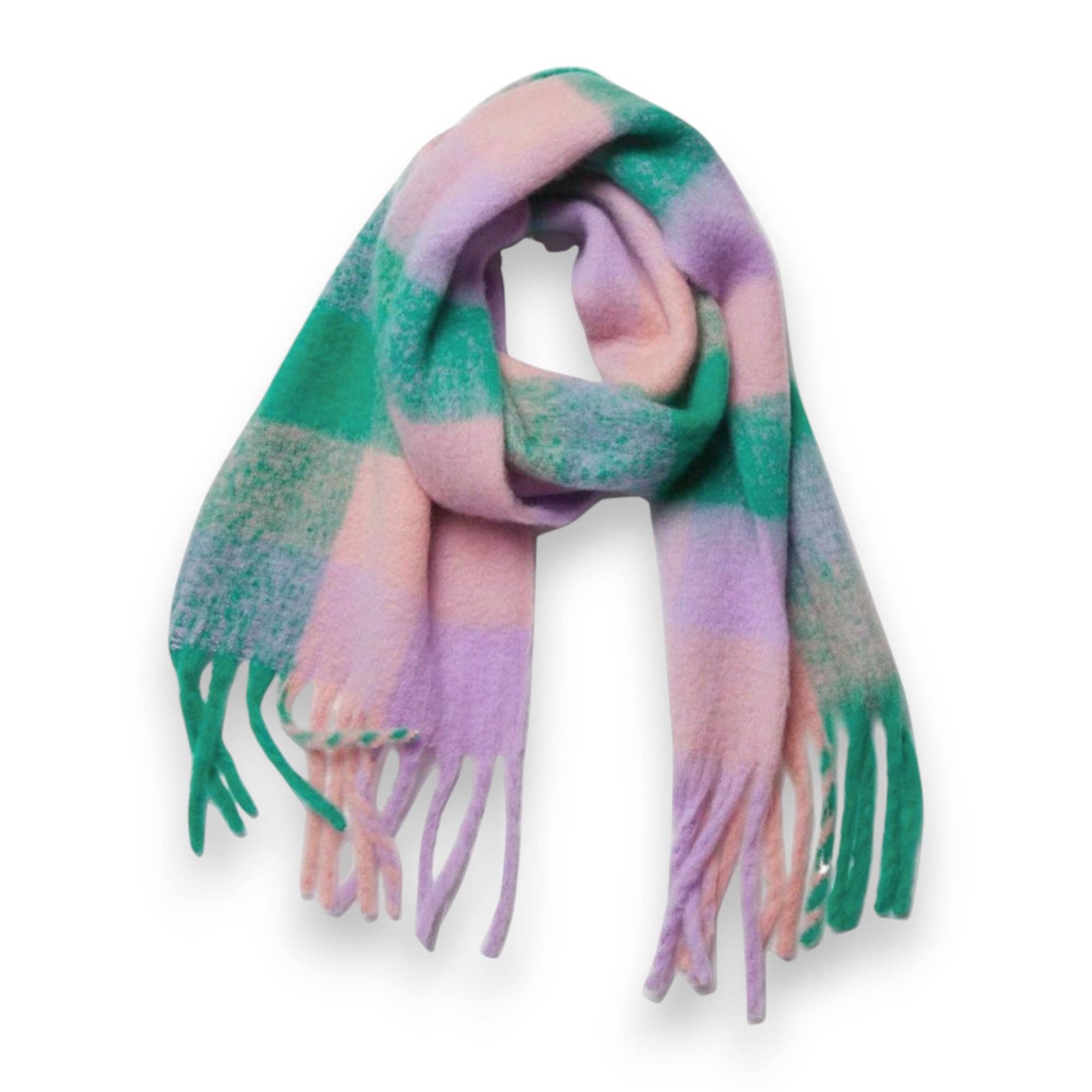 Lili Scarves (USA Duties Paid) – Cachecol - Mulher por atacado – Cachecol de Inverno com Estampa Xadrez Macia e Fofa - 15 Cores19