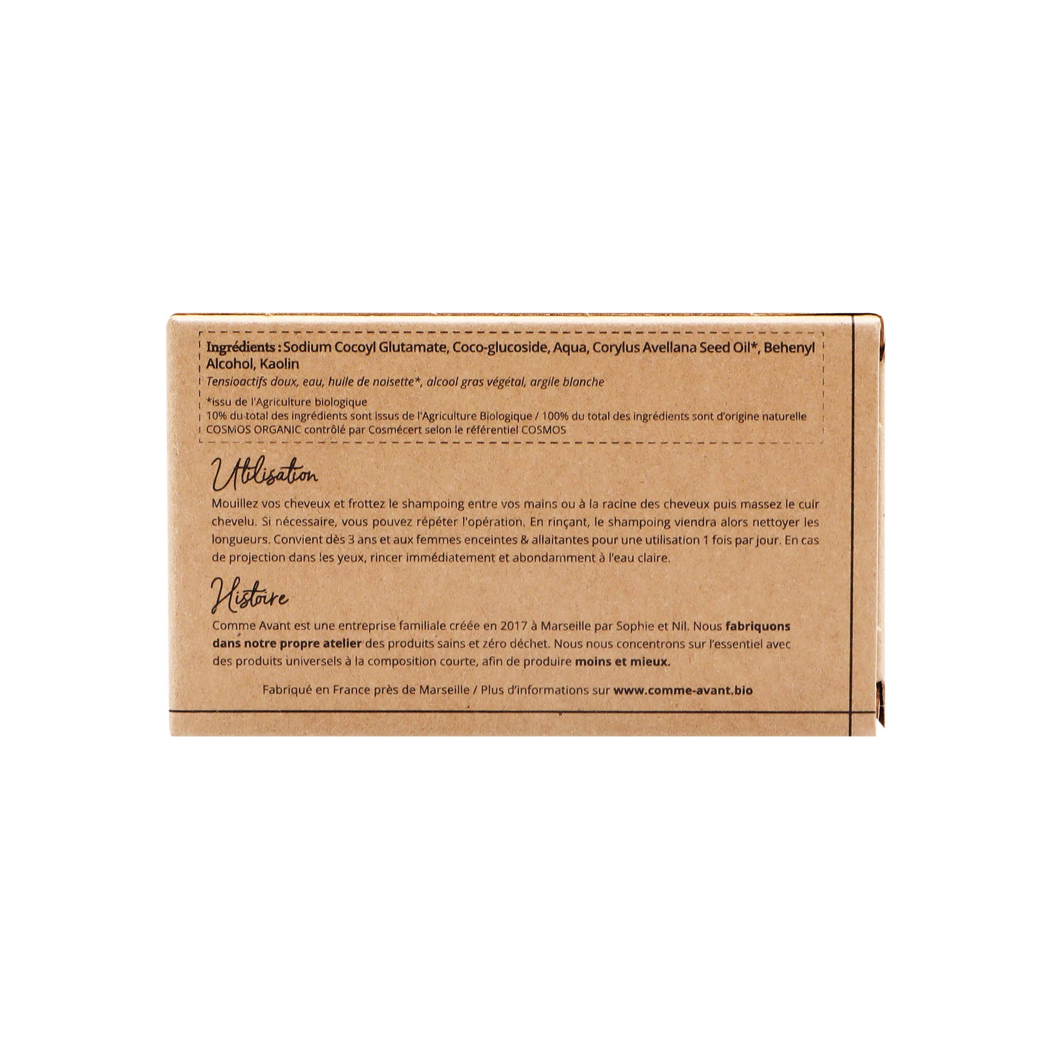 Comme Avant - Wholesale Shampoo Puck/Solid Shampoo - Hazelnut Oil Solid Shampoo (normal hair)3