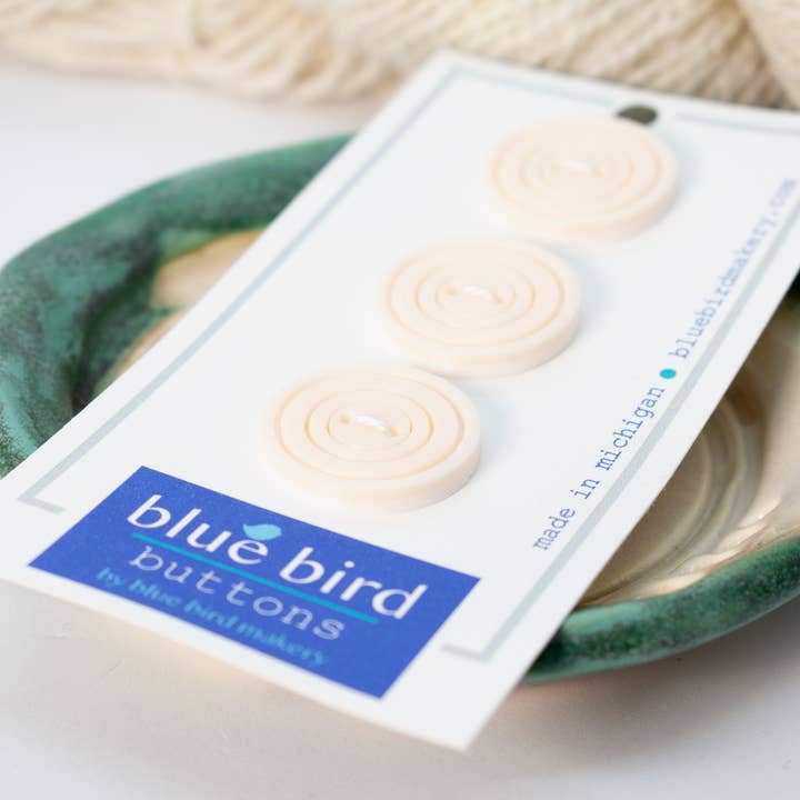 Blue Bird Makery - Wholesale Sewing Button/Snap - 25mm Circles Buttons7