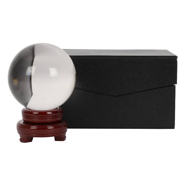 Something Different Wholesale - Wholesale Decorative Tabletop Object - 13cm Crystal Ball with Stand