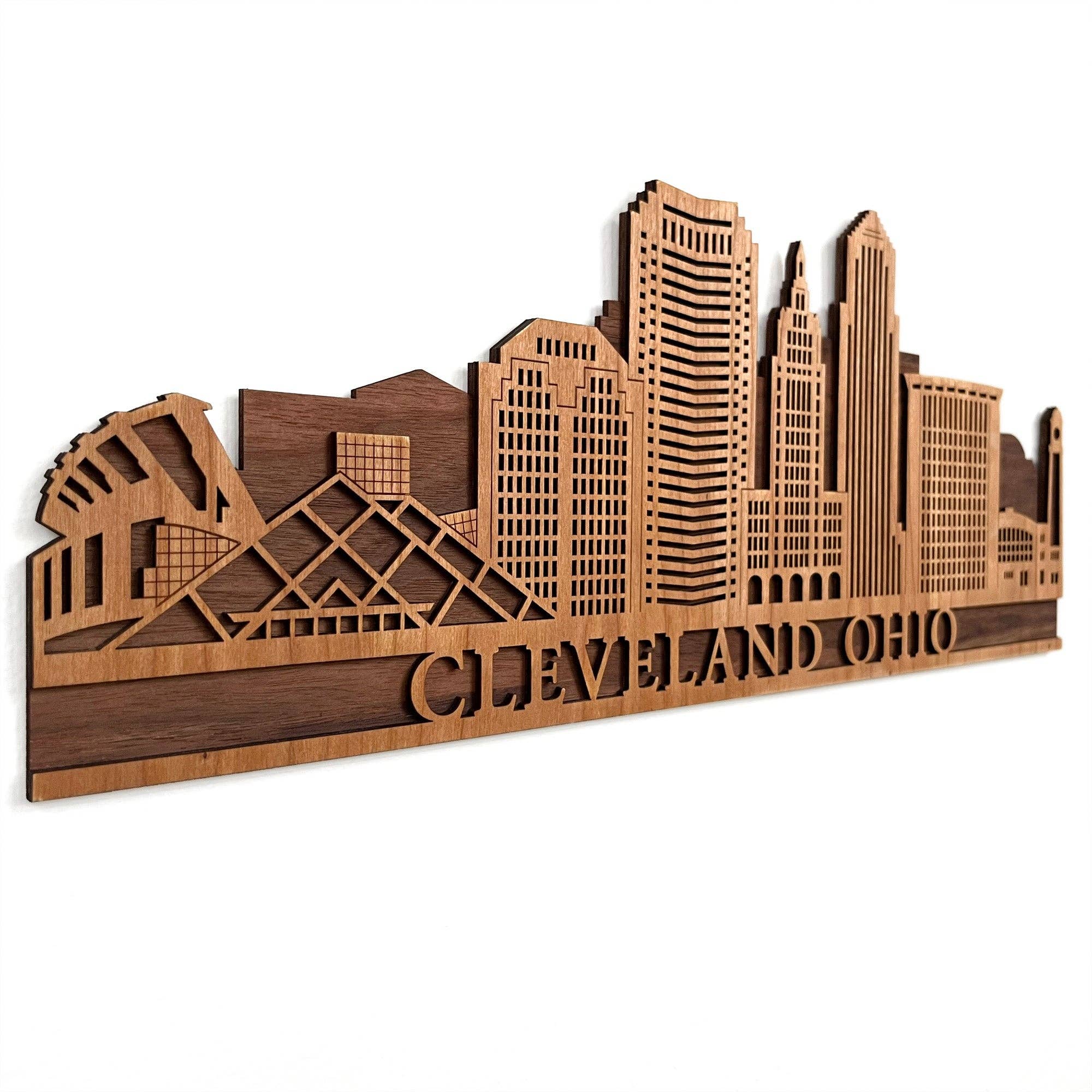 Inspired Indigo - Wholesale Wall Accent - Cleveland Skyline Wall Art4