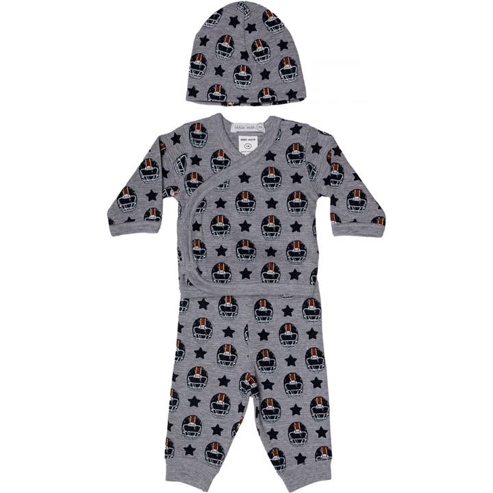 T3760 Baby Thermal 3 Piece Set - Football Champions for wholesale by 🤍Baby Steps and Mish Kids