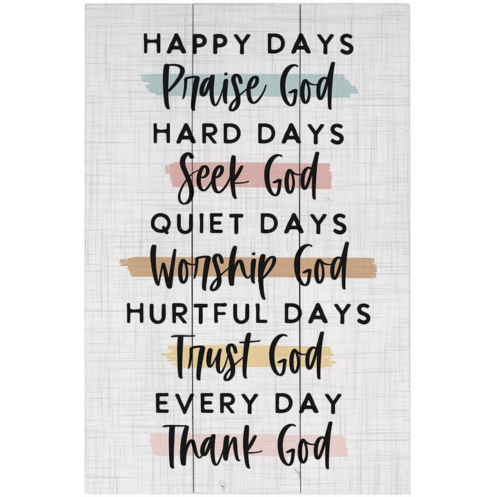 Sincere Surroundings - Wholesale Sign - Every Day Thank God - Rustic Pallets