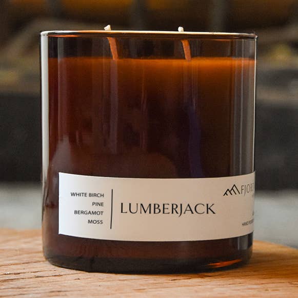 Vela em Frasco de Âmbar Lumberjack por atacado de FJORD & FABLE