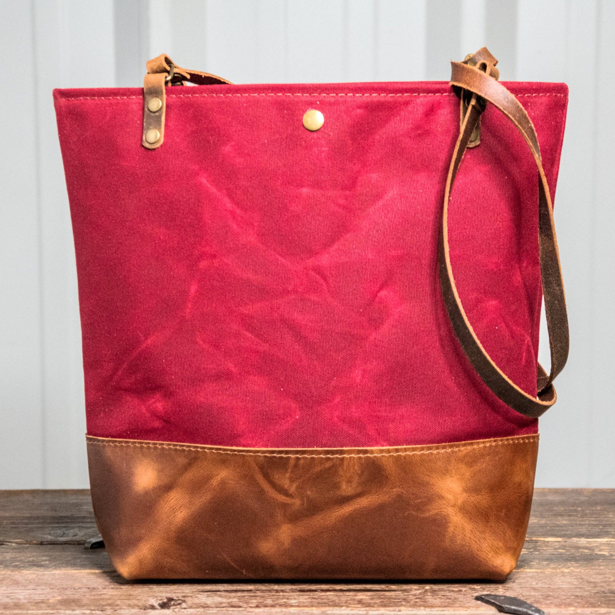 In Blue Handmade - Wholesale Tote Bag - Women's - Essential Waxed Canvas and Leather Tote with Options9