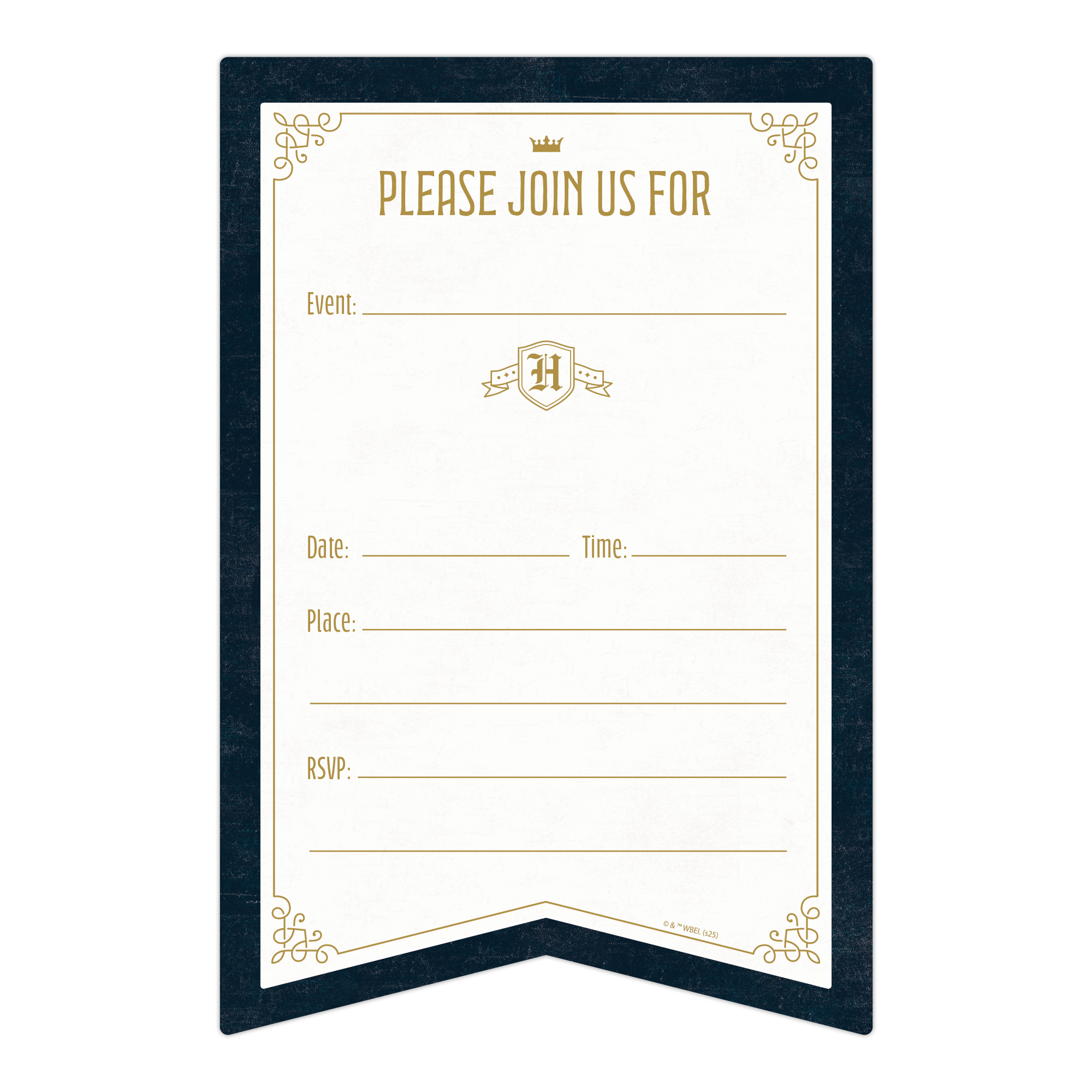 Conquest Journals - Wholesale Invitations - Harry Potter Hogwarts Banners Blank Invitations (20-Pack)4