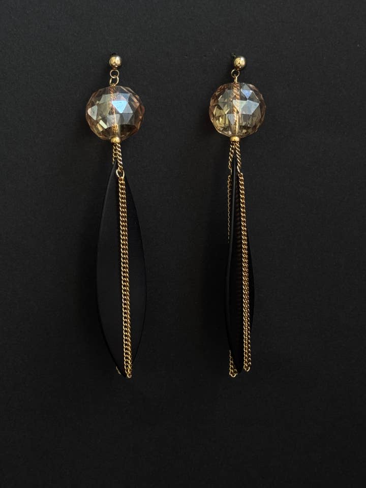 TERRA BLACK EARRINGS for wholesale by Serenity Edition