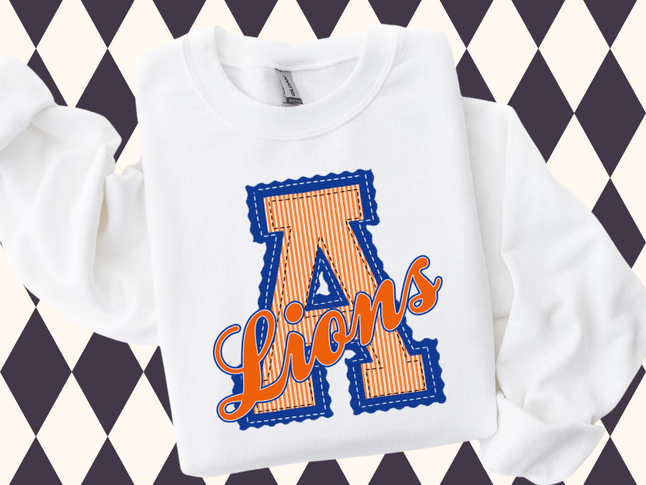 4Twenty4 Printed Apparel - Wholesale Sweatshirt - Women's - Prepster Varsity Mascot T-Shirt • Sweatshirt Game Day Spirit Wear | Team Spirit | Custom Mascot Apparel3