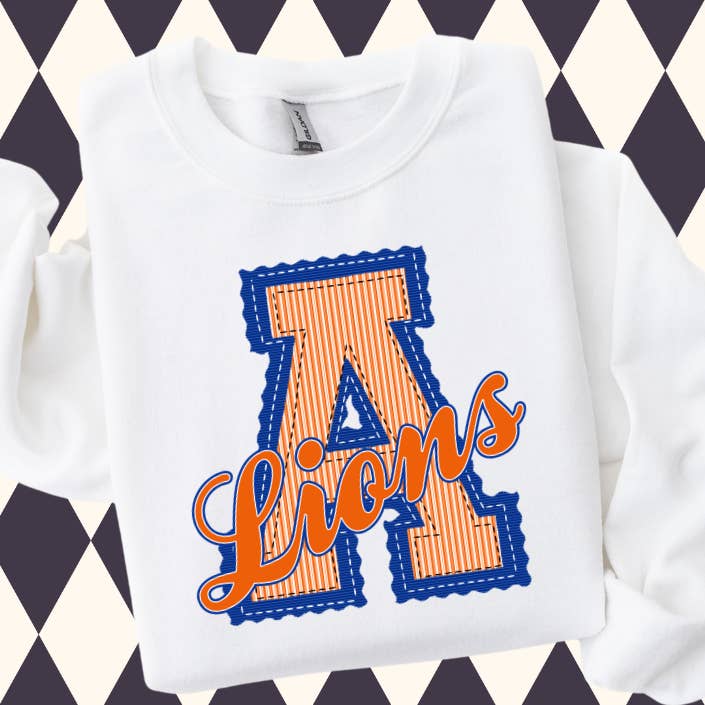 4Twenty4 Printed Apparel - Wholesale Sweatshirt - Women's - Prepster Varsity Mascot T-Shirt • Sweatshirt Game Day Spirit Wear | Team Spirit | Custom Mascot Apparel3