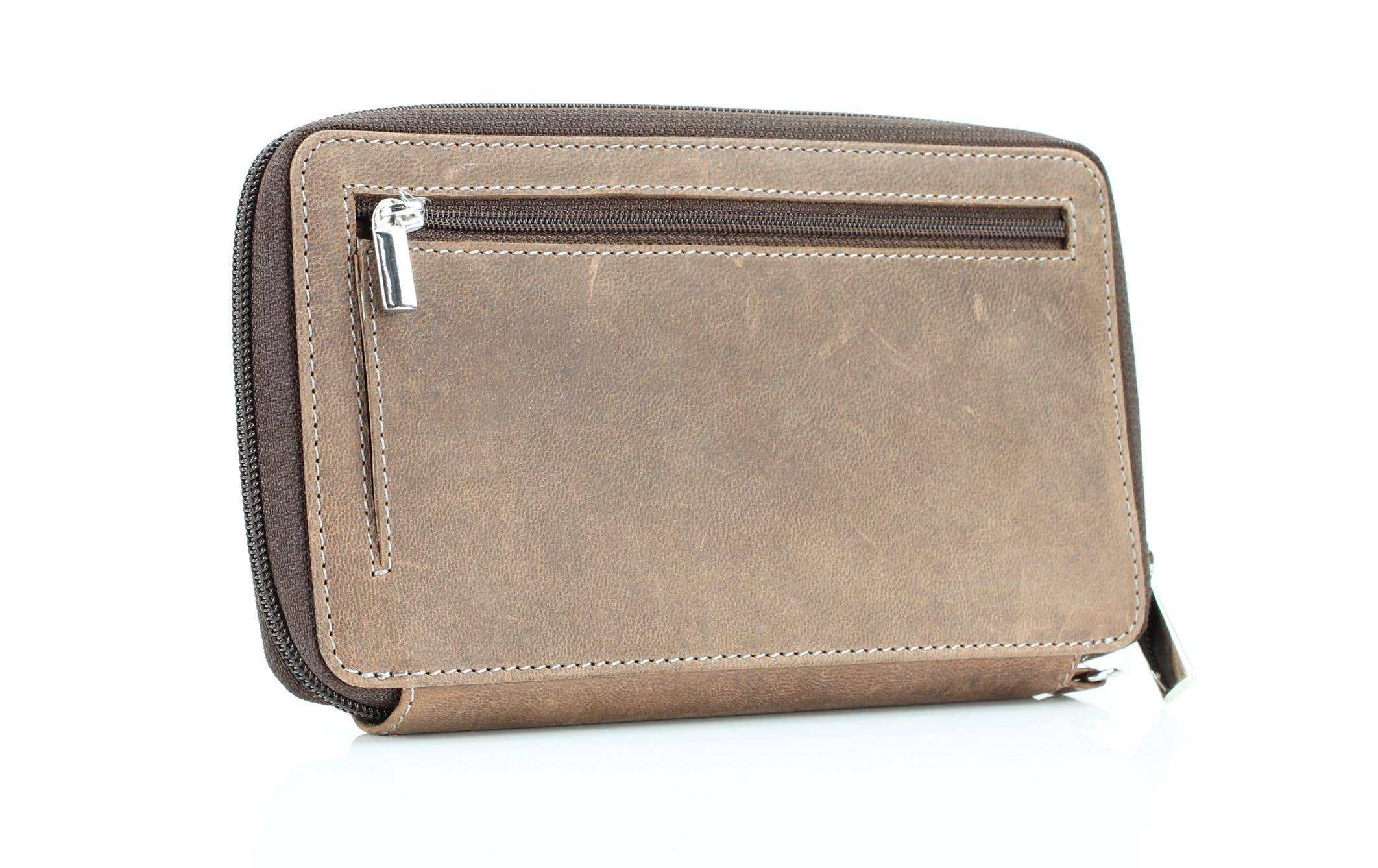 Leather Impressions Inc - Wholesale Wristlet - American Bison Floral Tooled Ladies Wristlet2