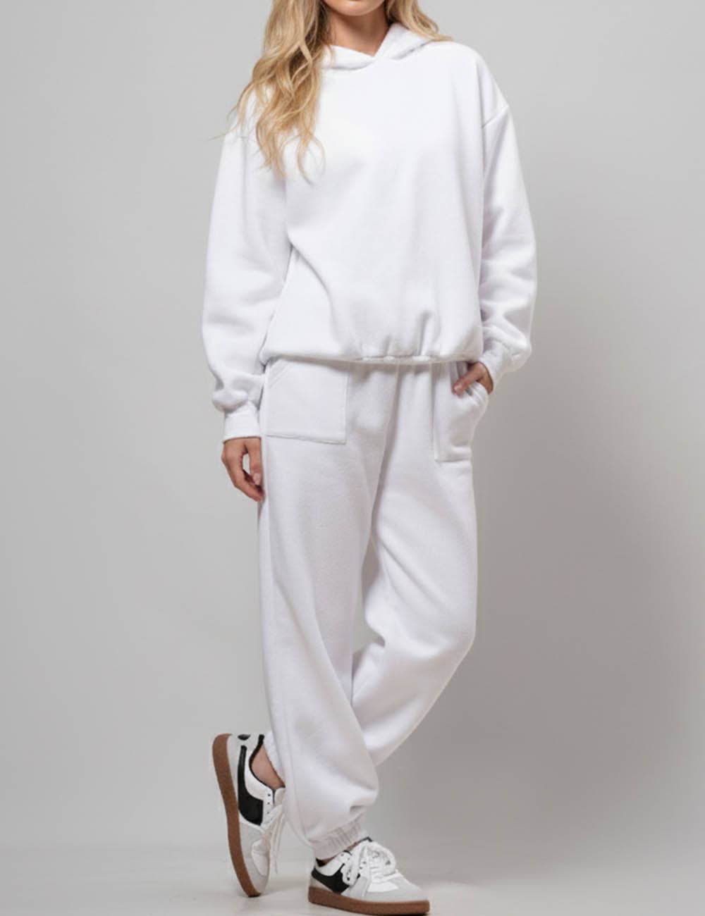 Sweetkama - Wholesale Lounge Set - Women's - Ladies Solid Color Hoodie and Pants Sets 2113379