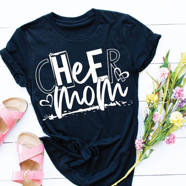 T-shirt de pom-pom girl pour maman - Cadeau pour elle - Cadeau pour maman - T-shirt de cheerleading pour la vente par Calypso Rose Designs