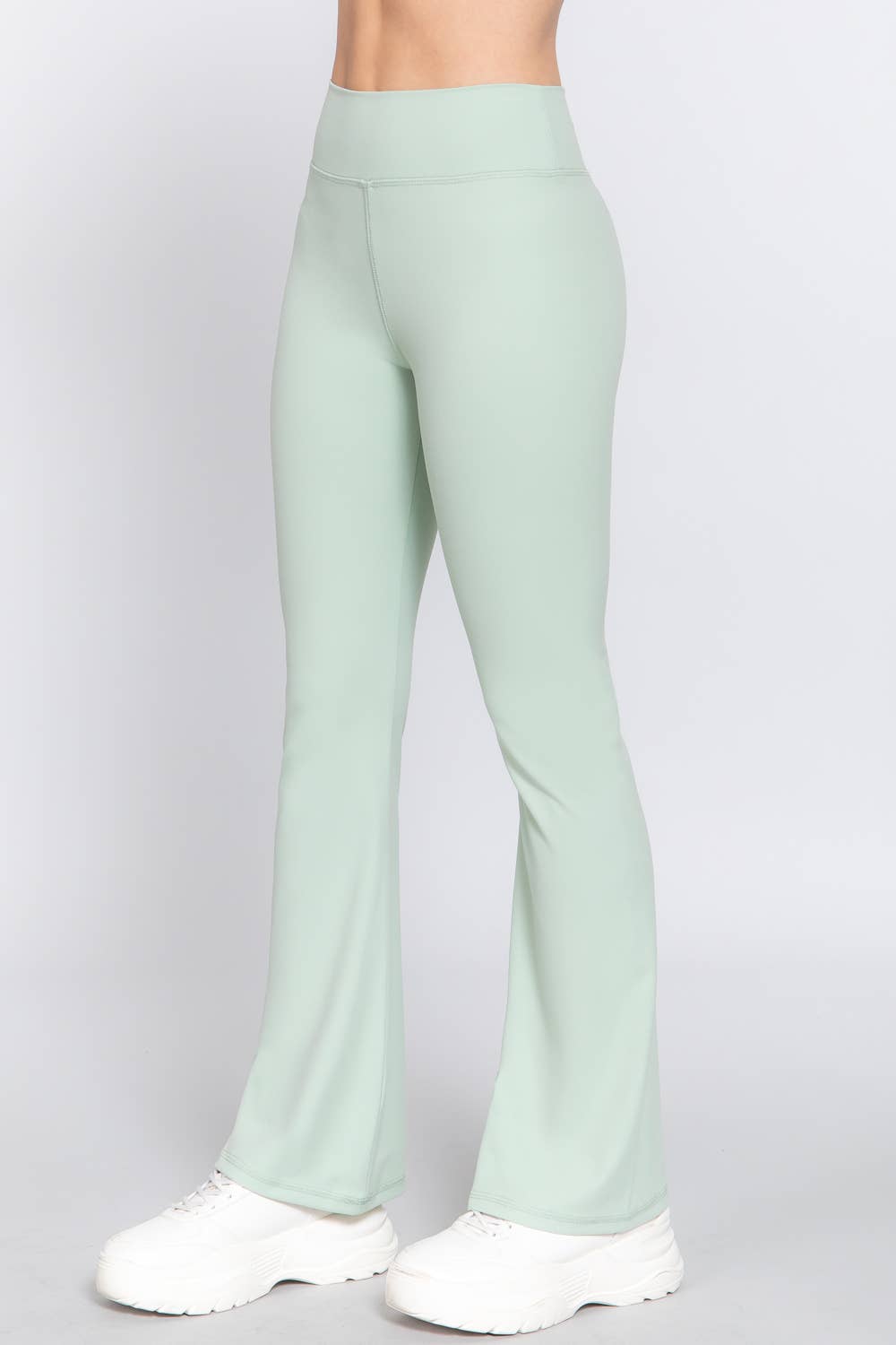 42POPS - Wholesale Pants - Women's - ....SI-24879 Fitted Flare Stretch Workout Long Pants3