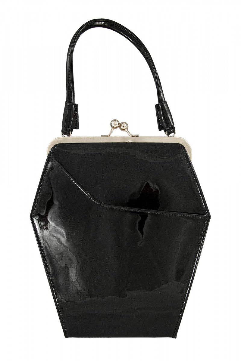 Tatyana Clothing - Wholesale Top Handle Bag - Women's - To Die For Purse in Patent Vegan Leather6