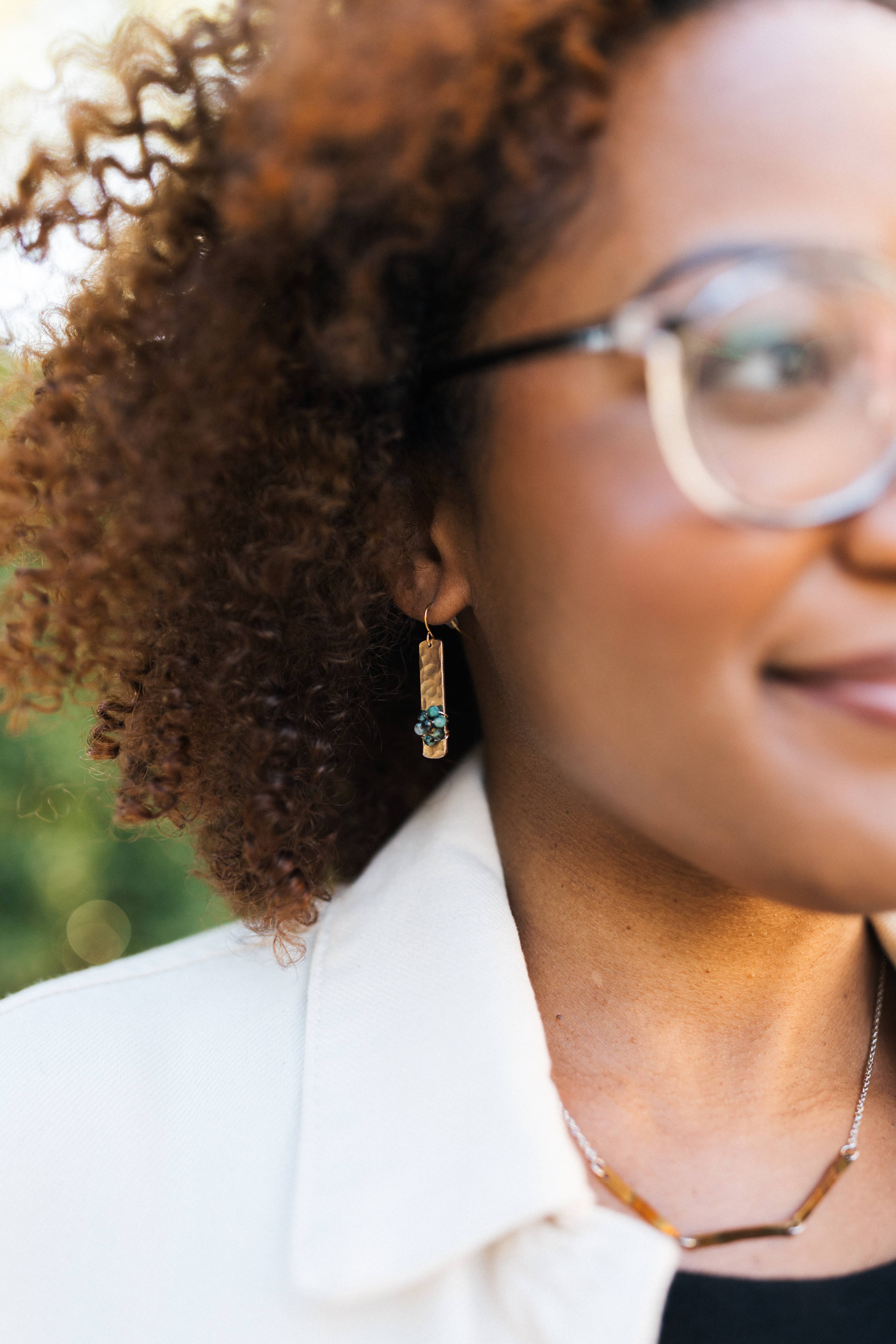 Mend on the Move - Wholesale Dangle Earrings - I'll Be There Copper & African Jasper Earrings1