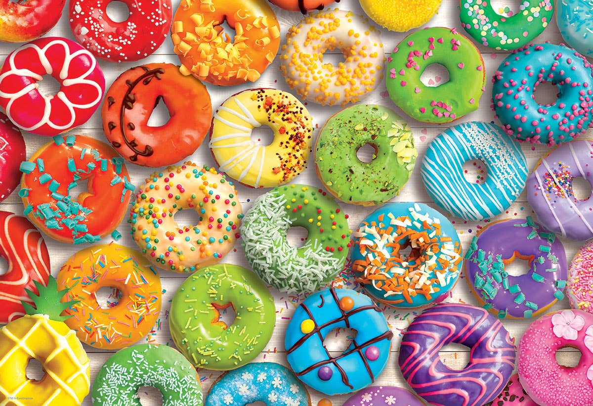 Eurographics Puzzles Europe - Wholesale Puzzle - Adult - Donut Rainbow Shaped Tin1