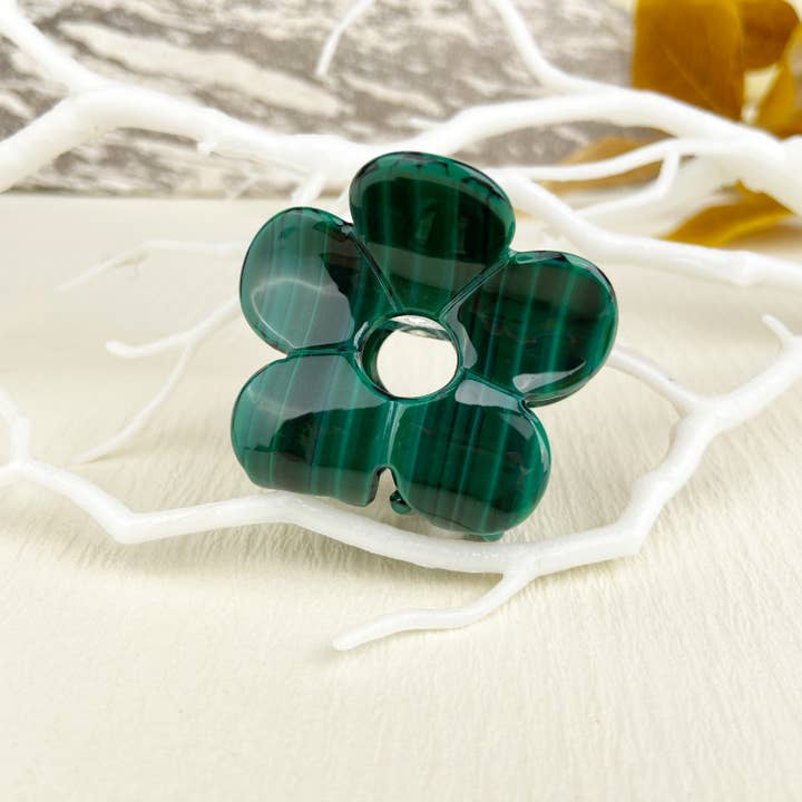 mildstyles - Wholesale Hair Clip - Women's - Wood grain flower hair claw clip13