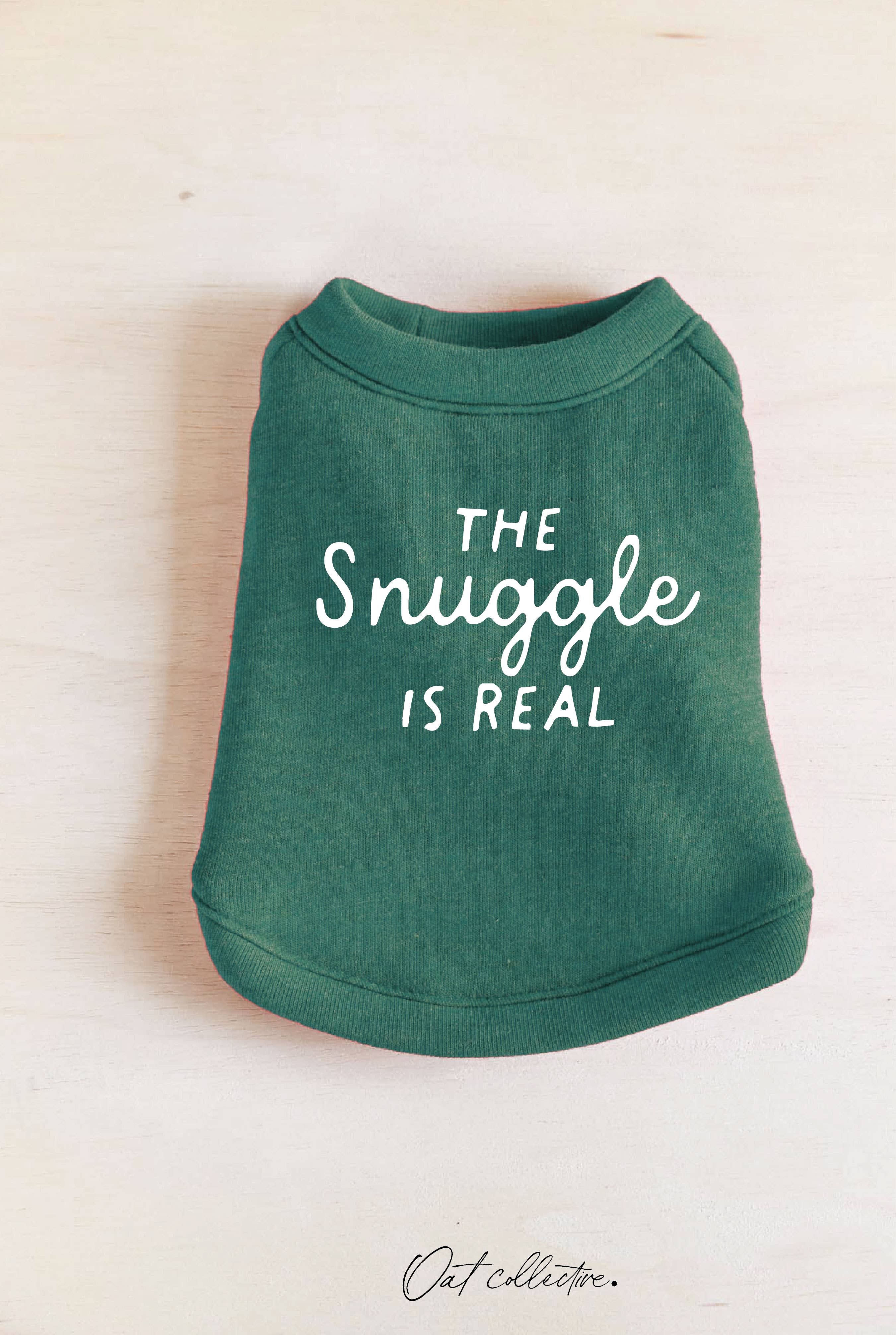 OAT COLLECTIVE - Vente Pull – chien - LE CÂLIN EST RÉEL Sweat-shirt Graphique pour Animaux2